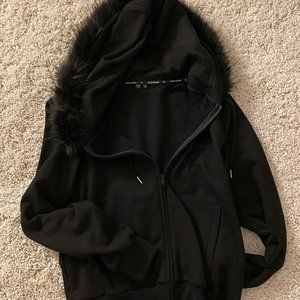Faux Fur Hooded Jacket